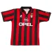 AC Milan 1996/97 Camiseta retro local - Roja/Negra