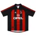 AC Milan 2000 2002 Camiseta retro local - Roja/Negra