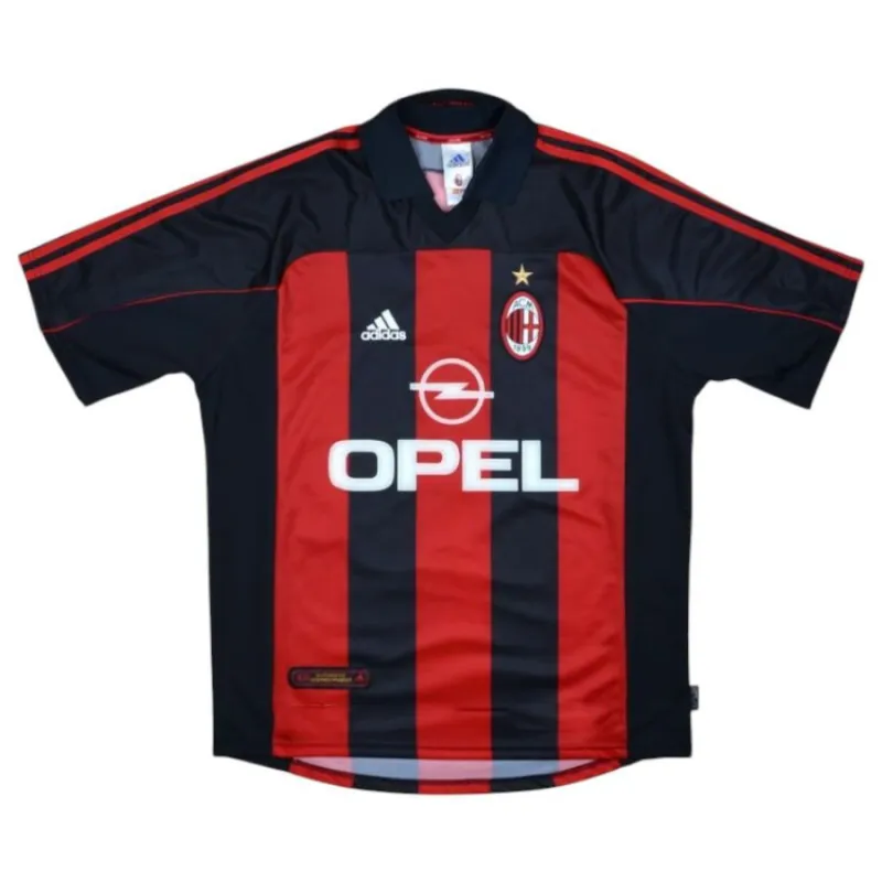 AC Mailand MALDINI 2000 2002 Retro-Heimtrikot - Rot/Schwarz