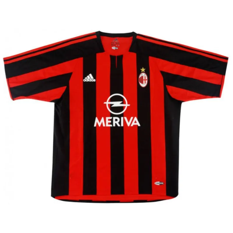 AC Milan CAFU 2003/04 Camiseta retro local - Roja/Negra