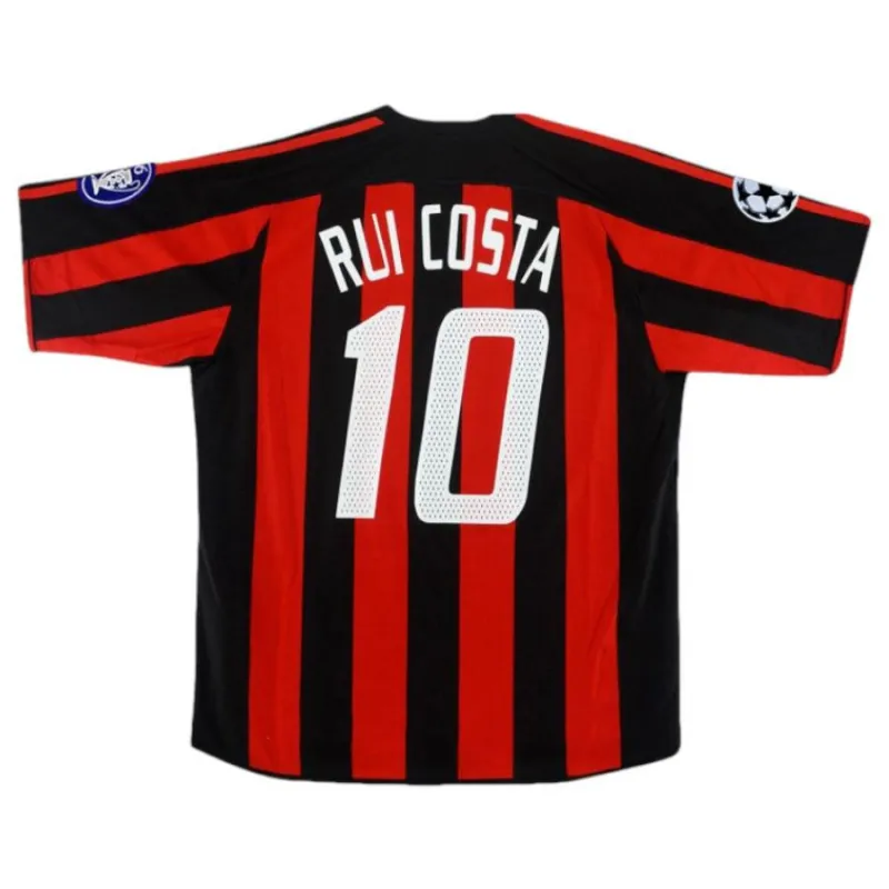 AC Milan RUI COSTA 2003/04 Camiseta retro local - Roja/Negra