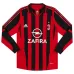 AC Milan CAFU 2005/06 Camiseta retro de casa de manga larga - Roja/Negra