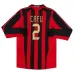 AC Milan CAFU 2005/06 Camiseta retro de casa de manga larga - Roja/Negra
