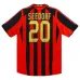 AC Milan SEEDORF 2005/06 Retro Home Jersey - Red/Black