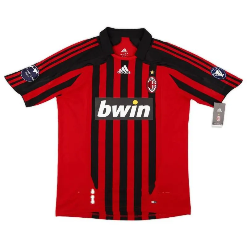 AC Mailand KAKA 2007/08 Retro-Heimtrikot - Rot/Schwarz