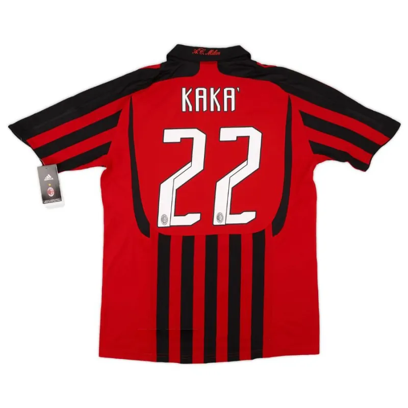 AC Mailand KAKA 2007/08 Retro-Heimtrikot - Rot/Schwarz