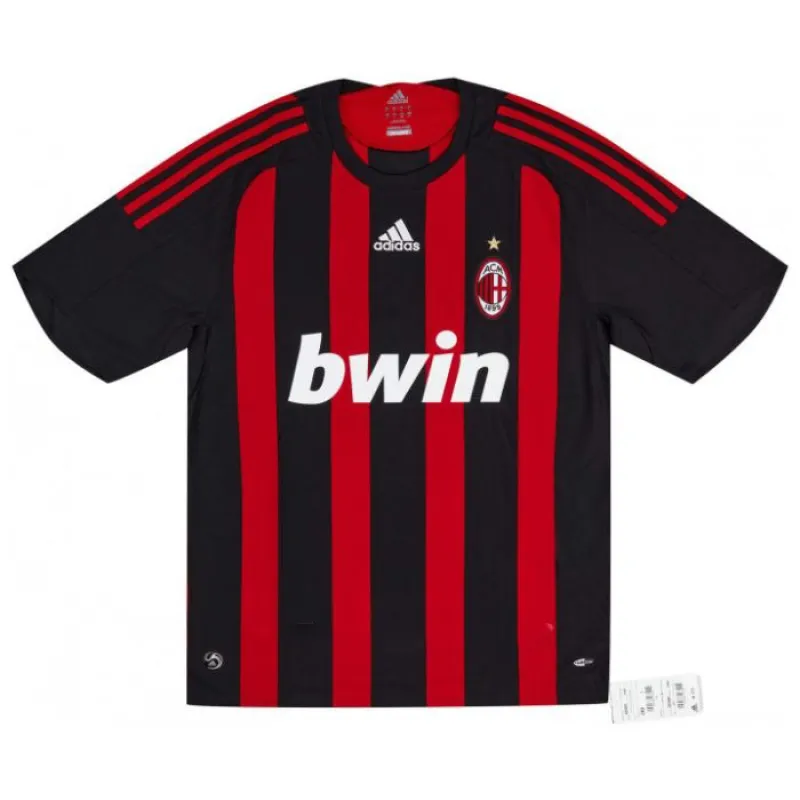 AC Mailand 2008/09 Retro-Heimtrikot - Rot/Schwarz