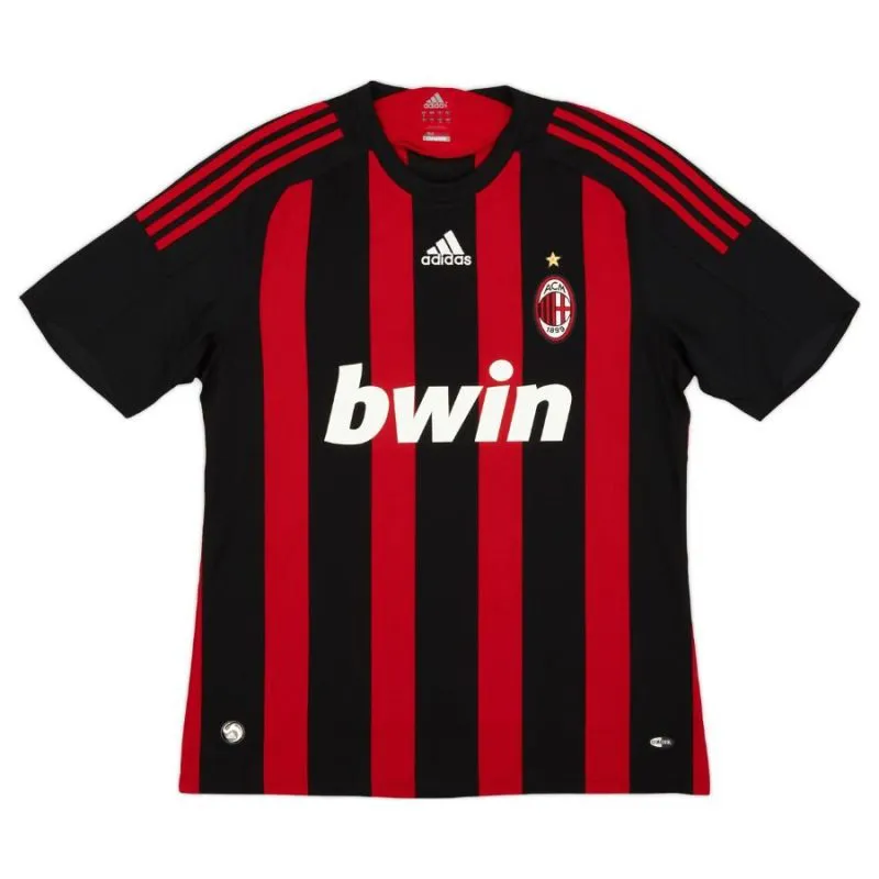 AC Milan PIRLO 2008/09 Camiseta retro local - Roja/Negra