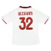 AC Milan BECKHAM 2008/09 Camiseta retro local - Roja/Negra