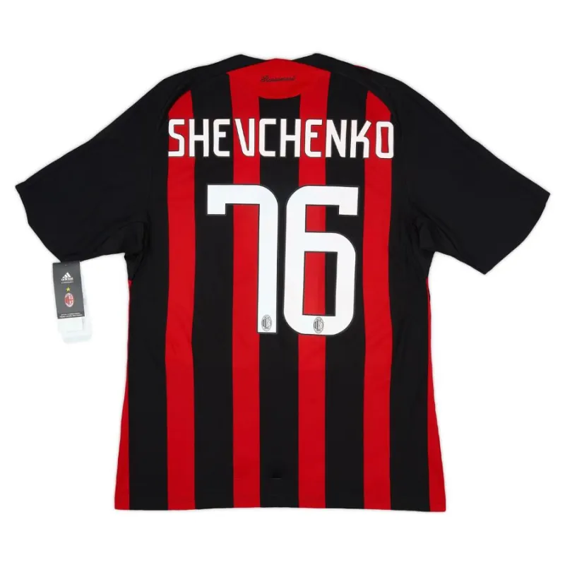 AC Milan SHEVCHENKO 2008/09 Camiseta retro local - Roja/Negra