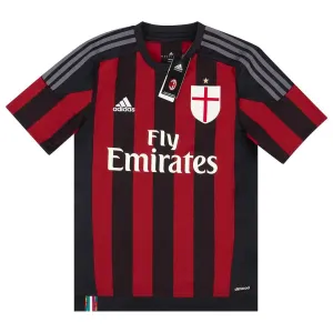 AC Milan 2015/16 Camiseta retro local - Roja/Negra
