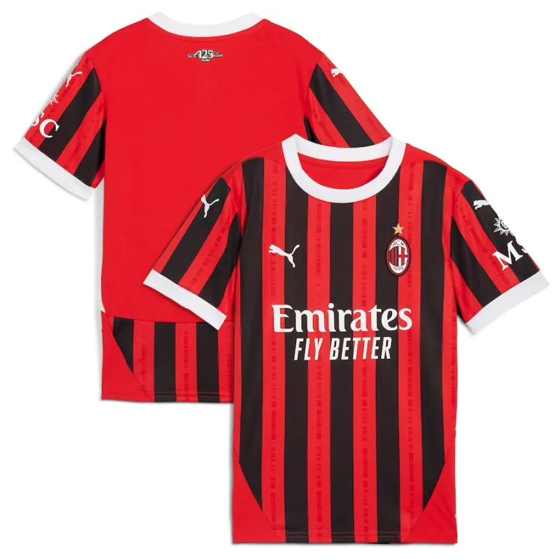 Camiseta de casa 2024/25 del AC Milan-Roja
