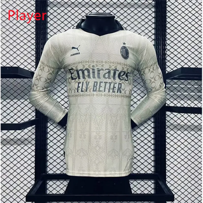 AC Milan Langarm - Trikot 2024/25 - Spieler - Weiß