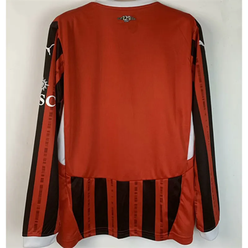 AC Milan Langarm-Hometeam-Trikot 2024/25 - Rot
