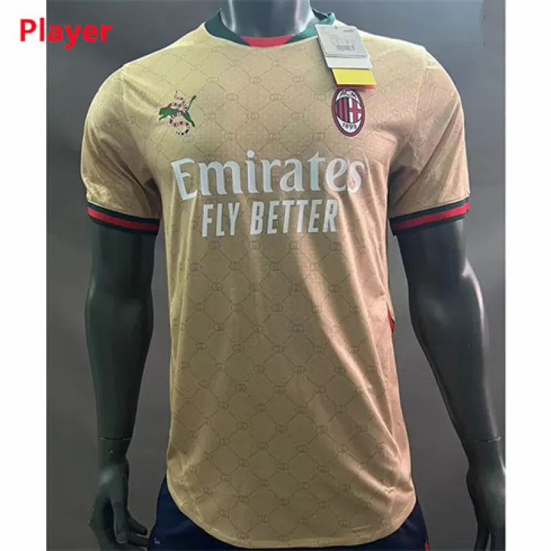 Maillot 2024/25 du AC Milan x GUCCI - Joueur - Jaune