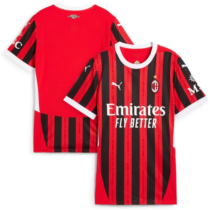 Camiseta de casa 2024/25 de las mujeres del AC Milan - Roja