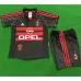 Camiseta retro infantil tercera de AC Milan 1998/99 - Negra