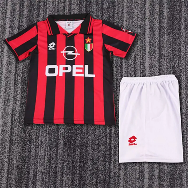Maillot domicile retro enfant AC Milan 1996/97 - Rouge