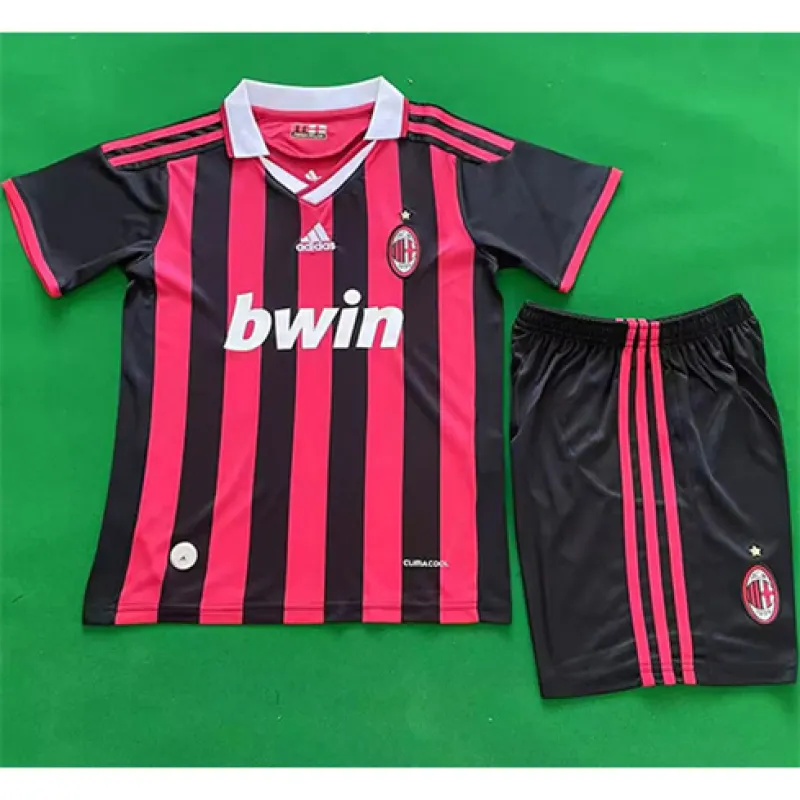 Camiseta local retro infantil AC Milan 2009/10 - Rojo