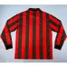 Maillot rétro à manches longues d'hommes de l'AC Milan 1994/95 - Rouge