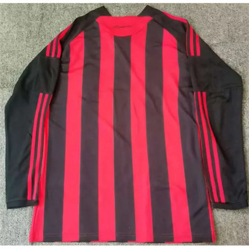 Maglia retro di casa con maniche lunghe dell'AC Milan 2008 - Rossa