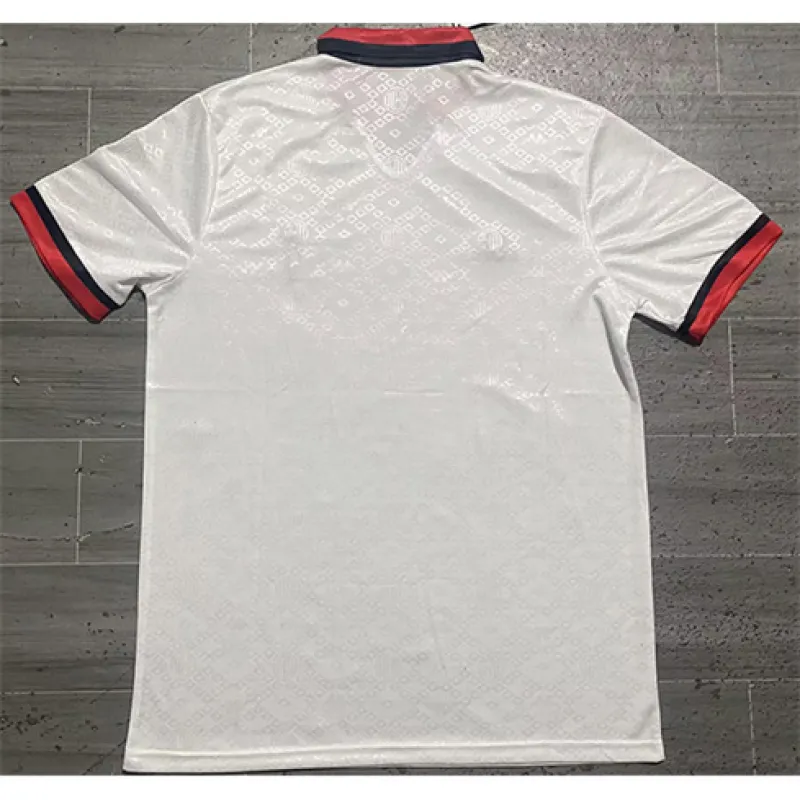 Camiseta de AC Milan 1988/89 de la UEFA Champions League - Exterior - Blanca