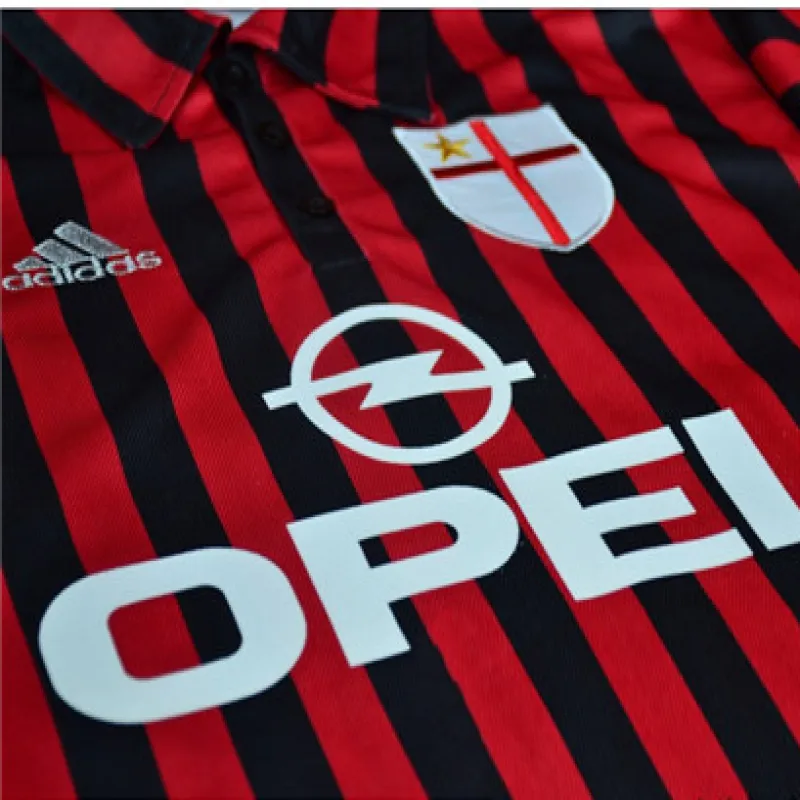 Camiseta retro de casa del centenario del AC Milan 1999/00 - Roja