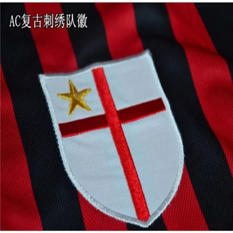 Camiseta retro de casa del centenario del AC Milan 1999/00 - Roja