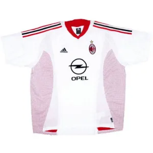Maillot rétro d'accompagnement de l'AC Milan 2002/03 - Blanc