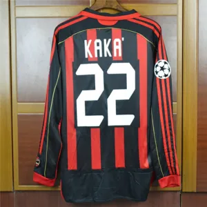 Kaka's AC Milan 2006/07 Home Long - Sleeve Retro Jersey - Red