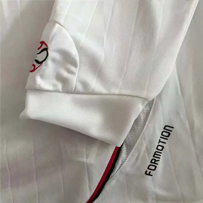 Camiseta retro de visitante de mangas largas del AC Milan 2006/07 - Blanca