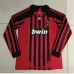 Camiseta retro de local de mangas largas del AC Milan 2007/08 - Roja
