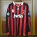 Camiseta retro de local de mangas largas del AC Milan 2009/10 - Roja