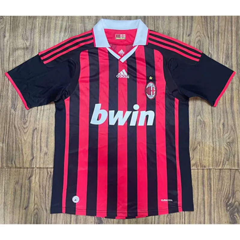 Camiseta retro de local del AC Milan 2009/10 - Mayorista - Roja