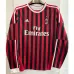 Camiseta retro de local de mangas largas del AC Milan 2011/12 - Roja