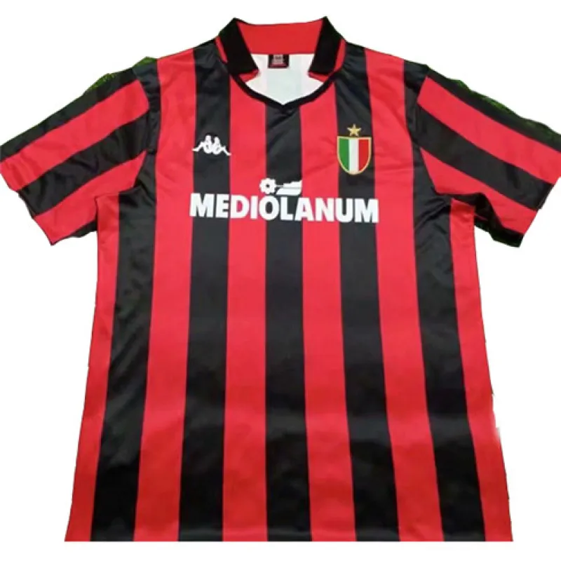 Camiseta retro de local del AC Milan 1988/89 - Roja