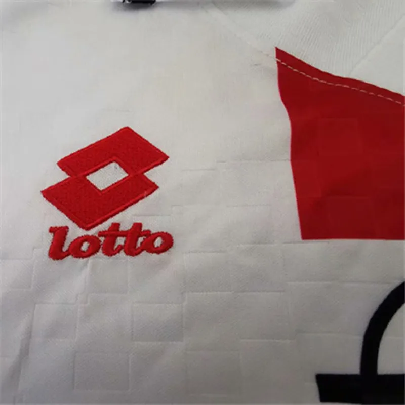 Camiseta retro de visita del AC Milan 1995 - 97 - Blanca