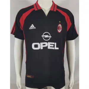 AC Milan 2000/01 Drittes Retro - Trikot - Schwarz