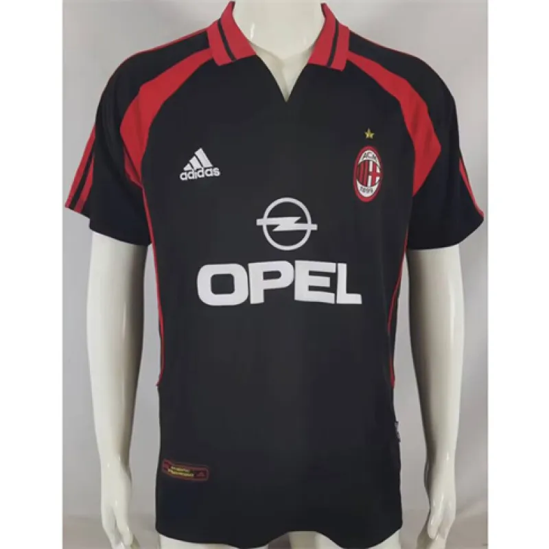 Camiseta retro tercera del AC Milan 2000/01 - Negra