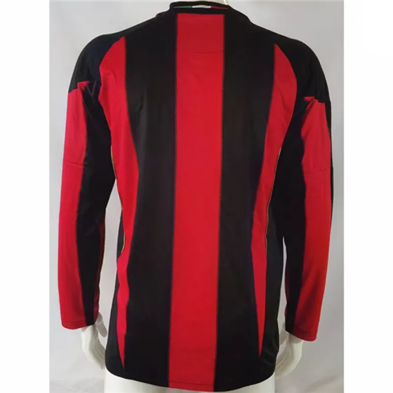 Camiseta retro de local de mangas largas del AC Milan 2010/11 - Roja