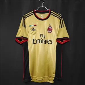 Maillot rétro 3e de l'AC Milan 2013/14 - Jaune