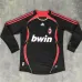 Camiseta retro tercera de mangas largas del AC Milan 2006 - Negra