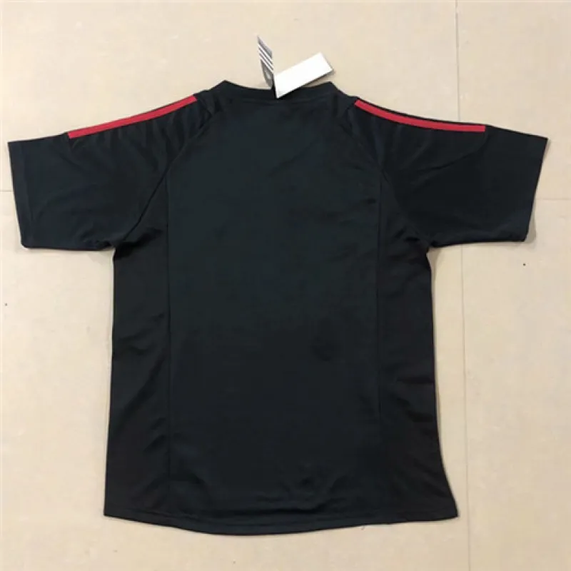 Camiseta retro de visita de la Liga de Campeones UEFA 2002/03 del AC Milan - Negra