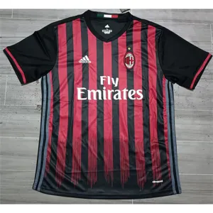 Camiseta retro de casa de lana del AC Milan 2016/17 - Negra
