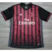 Maillot rétro de domicile du AC Milan 2016/17 à peluche - Noir