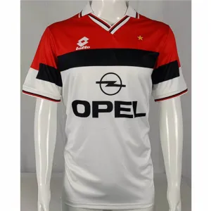 Maillot rétro d'extérieur de l'AC Milan 1994/95 - Blanc