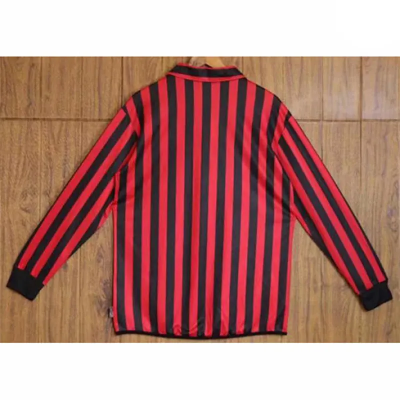 Camiseta retro de mangas largas del centenario del AC Milan 1999/20 - Roja