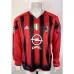 Maillot rétro de domicile à manches longues de l'AC Milan 2004/05 - Gros - Rouge