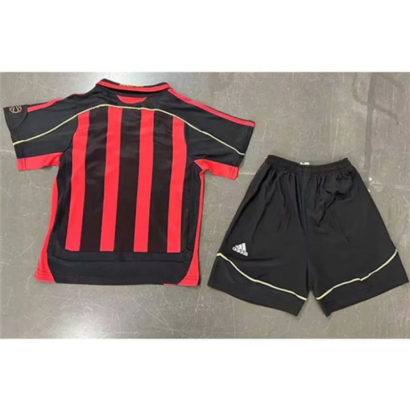 Camiseta retro de casa para niños del AC Milan 2007/08 - Roja