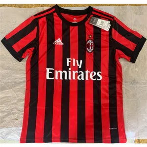 Camiseta retro de casa del AC Milan 2017/18 - Roja